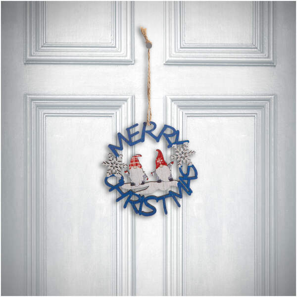 Afbeelding van Kerstdecoratie - Houten, blauwe elf - 10 cm 1 Stuks [58547B] - 01 58547B web