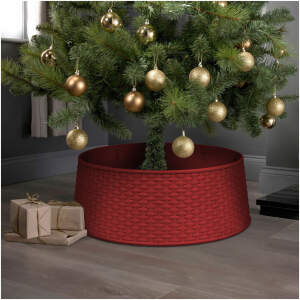 Afbeelding van Kerstboom voetstuk - rood, kunststof - 65 x 23 cm 1 Stuks [58556C] - 01 58556C web