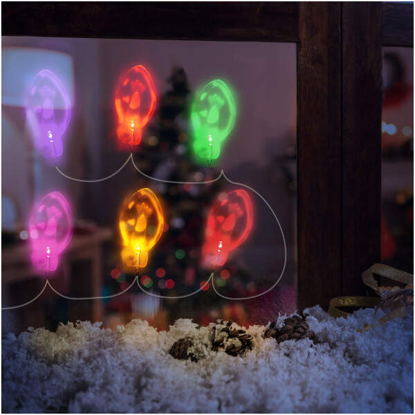 Afbeelding van Kerst LED lichtsnoer - gel raamsticker - 6 LED's - 2 x AA 1 Stuks [58568C] - 01 58568C web