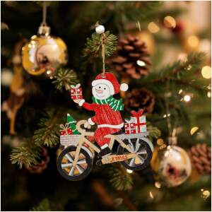 Afbeelding van Kerstboomversiering - sneeuwpop - ophangbaar - 21,5 x 11,5 cm 1 Stuks [58582A] - 01 58582A web