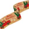 Afbeelding van Kerstlint - bruin - 60 x 6,3 cm 1 Stuks [58584C] - 01 58584C web