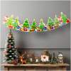 Afbeelding van Kerstpapieren slinger - 8 kerstbomen - 3,5 m 1 Stuks [58585C] - 01 58585C web