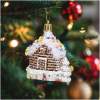 Afbeelding van Kerstboomversiering - glanzend huis - 8 x 6 x 4 cm 1 Stuks [58587] - 01 58587 web