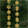 Afbeelding van Kerstkrans - sneeuwvlok - 2,7 m - goud 1 Stuks [58616B] - 01 58616B web