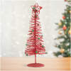 Afbeelding van Kerst, glitter, metalen kerstboom - 28 cm - rood 1 Stuks [58622A] - 01 58622A web