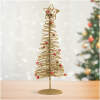 Afbeelding van Kerst, glitter, metalen kerstboom - 28 cm - goud 1 Stuks [58622B] - 01 58622B web