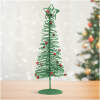 Afbeelding van Kerst, glitter, metalen kerstboom - 28 cm - groen 1 Stuks [58622D] - 01 58622D web