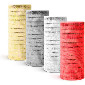 Afbeelding van Kerstdecoratie gaas - 4,5 mx 15 cm - 4 soorten 1 Stuks [58626] - 01 58626 web