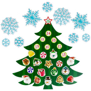 Afbeelding van Zelfklevende muursticker Kerstmis - adventskalender 1 Stuks [58635A] - 01 58635A web