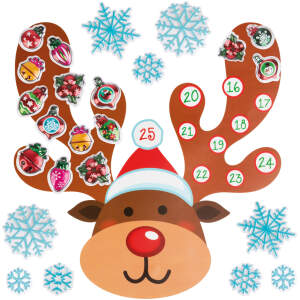 Afbeelding van Zelfklevende muursticker Kerstmis - adventskalender 1 Stuks [58635B] - 01 58635B web