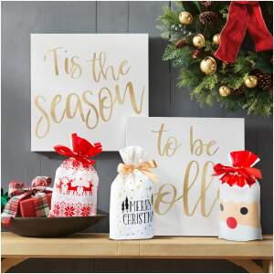 Afbeelding van Cadeautas / Sinterklaastas - 3 soorten - 5 stuks / verpakking 1 Stuks [58674] - 01 58674 web