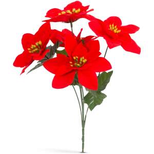 Afbeelding van Kerstster decoratie - rood 1 Stuks [58681A] - 01 58681A web