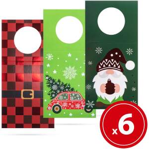 Afbeelding van Kerst drankfleskaart - 6 stuks / verpakking 1 Stuks [58686] - 01 58686 web