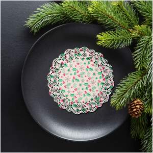 Afbeelding van Kerst papieren placemat - 26,5 cm - 10 stuks / pak 1 Stuks [58698] - 01 58698 web