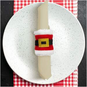 Afbeelding van Kerst servetring - Kerstman - 8 x 8 cm - 2 stuks / verpakking 1 Stuks [58713] - 01 58713 web