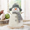 Afbeelding van Kerst sneeuwpop decoratie - met stokhanden, met hoed - 35 x 22 cm 1 Stuks [58730B] - 01 58730B web
