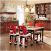 Afbeelding van Kerststoel decoratieset - Sneeuwpop - 50 x 60 cm - rood/wit 1 Stuks [58737B] - 01 58737B web