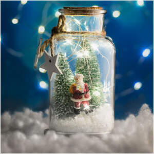 Afbeelding van Kerst LED sneeuwbol - Kerstman en dennenboom 1 Stuks [58750] - 01 58750 web