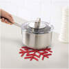 Afbeelding van Siliconen afwasmat - sneeuwvlok - rood - 17 cm 1 Stuks [58767] - 01 58767 web