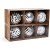 Afbeelding van Kerstboomdecoratieset - wit - 6 stuks / set 1 Stuks [58776] - 01 58776 web