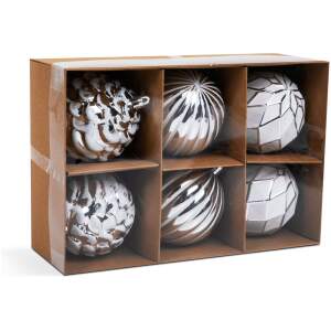 Afbeelding van Kerstboomdecoratieset - wit - 6 stuks / set 1 Stuks [58776] - 01 58776 web