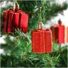Afbeelding van Kerstboomdecoratieset - rood cadeau - 4,5 cm - 6 stuks / set 1 Stuks [58781C] - 01 58781C web