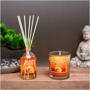 Afbeelding van Geurkaars en diffuserset - pompoen - 120 g + 100 ml 1 Stuks [58800C] - 01 58800C web