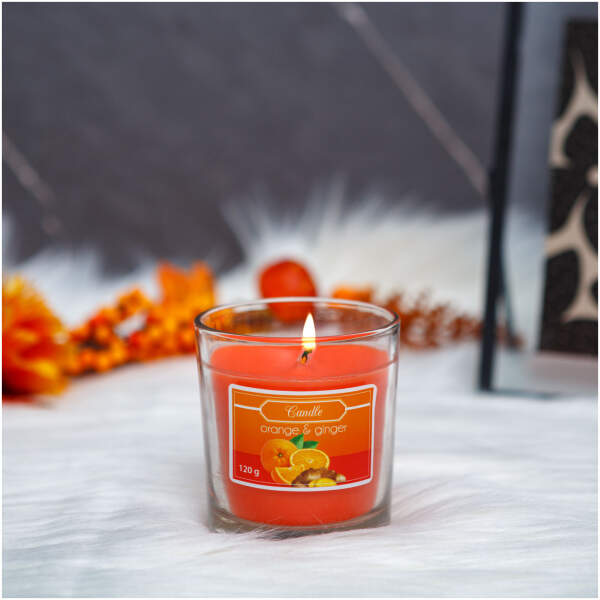 Afbeelding van Geurkaars - sinaasappel & gember - 120 g 1 Stuks [58802A] - 01 58802A web