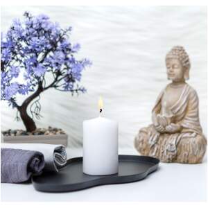 Afbeelding van Kaars - wit, ongeparfumeerd - 130 g 1 Stuks [58807D] - 01 58807D web