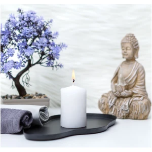 Afbeelding van Kaars - wit, ongeparfumeerd - 130 g 1 Stuks [58807D] - 01 58807D web