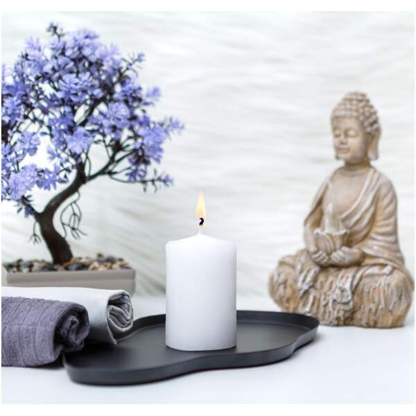 Afbeelding van Kaars - wit, ongeparfumeerd - 130 g 1 Stuks [58807D] - 01 58807D web