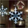 Afbeelding van LED-lichtgordijn - sneeuwvlok - 3 x 0,75 m - 224 koelwitte LED's - IP44 1 Stuks [58916] - 01 58916 web
