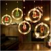 Afbeelding van LED-lichtgordijn - Kerstman - 1,8 x 0,5 m - 125 warmwitte LED's 1 Stuks [58918] - 01 58918 web