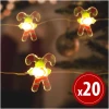 Afbeelding van LED lichtsnoer - zuurstok - 2,2 meter - 20 LED's - warm wit - 2 x AA 1 Stuks [58927] - 01 58927 web