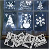 Afbeelding van Kerst raamdecoratie sjabloon - 28 x 20,5 cm - 4 soorten / verpakking 1 Stuks [58954] - 01 58954 web