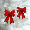 Afbeelding van Strikdecoratie - glinsterend, rood - 13 x 17 cm - 2 stuks / verpakking 1 Stuks [58959] - 01 58959 web