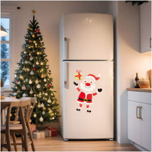 Afbeelding van Kerstkoelkastmagneet - kerstman om zelf te monteren - 40 x 25 cm 1 Stuks [58963A] - 01 58963A web