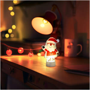 Afbeelding van LED-decoratie - Warm wit - Kerstman - Werkt op batterijen 1 Stuks [58976A] - 01 58976A web