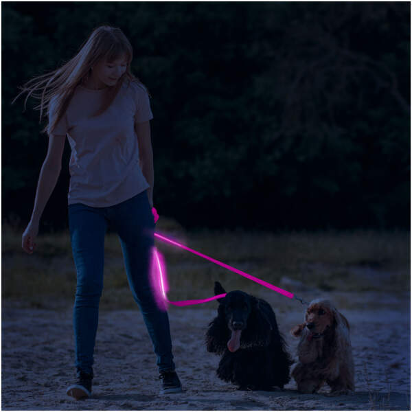 Afbeelding van Lijn met LED - met batterij - 120 x 2,5 cm - roze 1 Stuks [60026B] - 01 60026B web