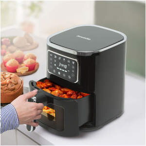 Afbeelding van Airfryer - 220-240 V - 1450W - 5 L - touch-knop 1 Stuks [BW1002B] - 01 BW1002B web
