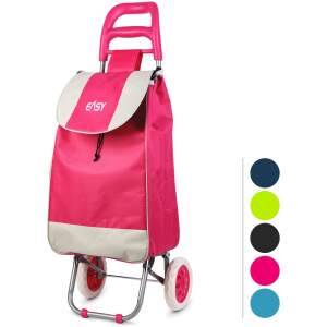 Afbeelding van Boodschappentas met wieltjes – 5 kleuren (willekeurige kleur) – 94 x 35 x 26 cm – Polyester – 35 L