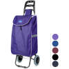 Afbeelding van Uittrekbare boodschappentas met wielen - 5 kleuren - 100 x 36 x 25 cm - polyester - max. 30 kg 1 Stuks