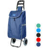 Afbeelding van Uittrekbare boodschappentas met wielen - 5 kleuren - 100 x 36 x 25 cm - polyester - max. 30 kg 1 Stuks