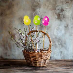 Afbeelding van Paasdecoratie - eierset - steekbaar - 6 soorten - 4 cm 1 Stuks [CMK-7468] - 01 CMK 7468 web