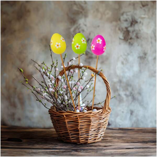 Afbeelding van Paasdecoratie - eierset - steekbaar - 6 soorten - 4 cm 1 Stuks [CMK-7468] - 01 CMK 7468 web