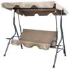 Afbeelding van Tuinschommel - 170 x 110 x 153 cm - donkerbeige - met bekerhouders 1 Stuks [CMK0735] - 01 CMK0735 web
