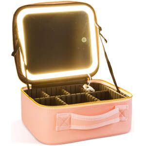Afbeelding van Cosmetische tas met ingebouwde spiegel (roze) 1 Stuks [DA00867] - 01 DA00867 web