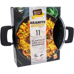 Afbeelding van Baker's Secret - aluminium pan met deksel - 28 cm 1 Stuks [DA00962] - 01 DA00962 web