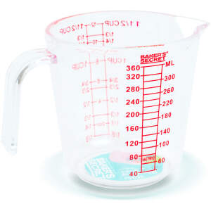 Afbeelding van Baker's Secret - plastic maatbeker - 360 ml 1 Stuks [DA00979] - 01 DA00979 web