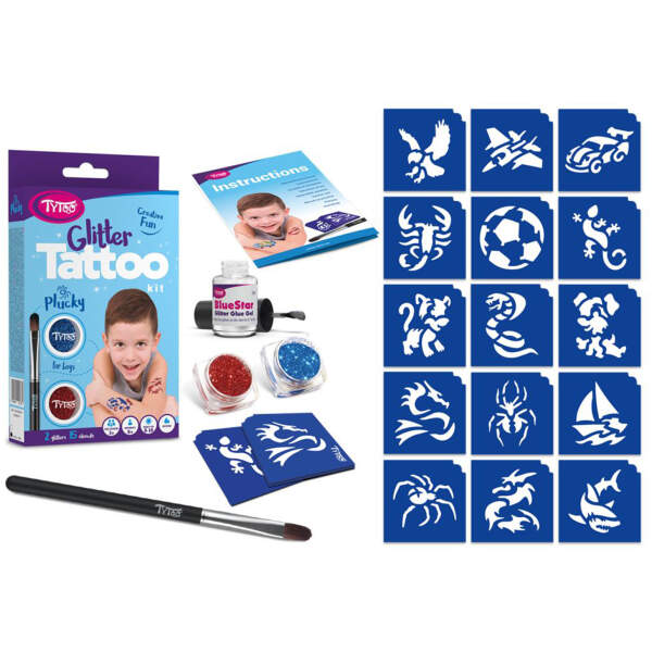 Afbeelding van Plucky glitter tattoo set 1 Stuks [TY50178] - 01 TY50178 web